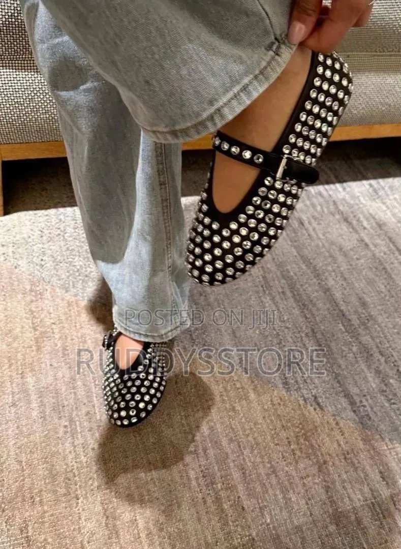 Iron Luxe Stud Buckle Loafers