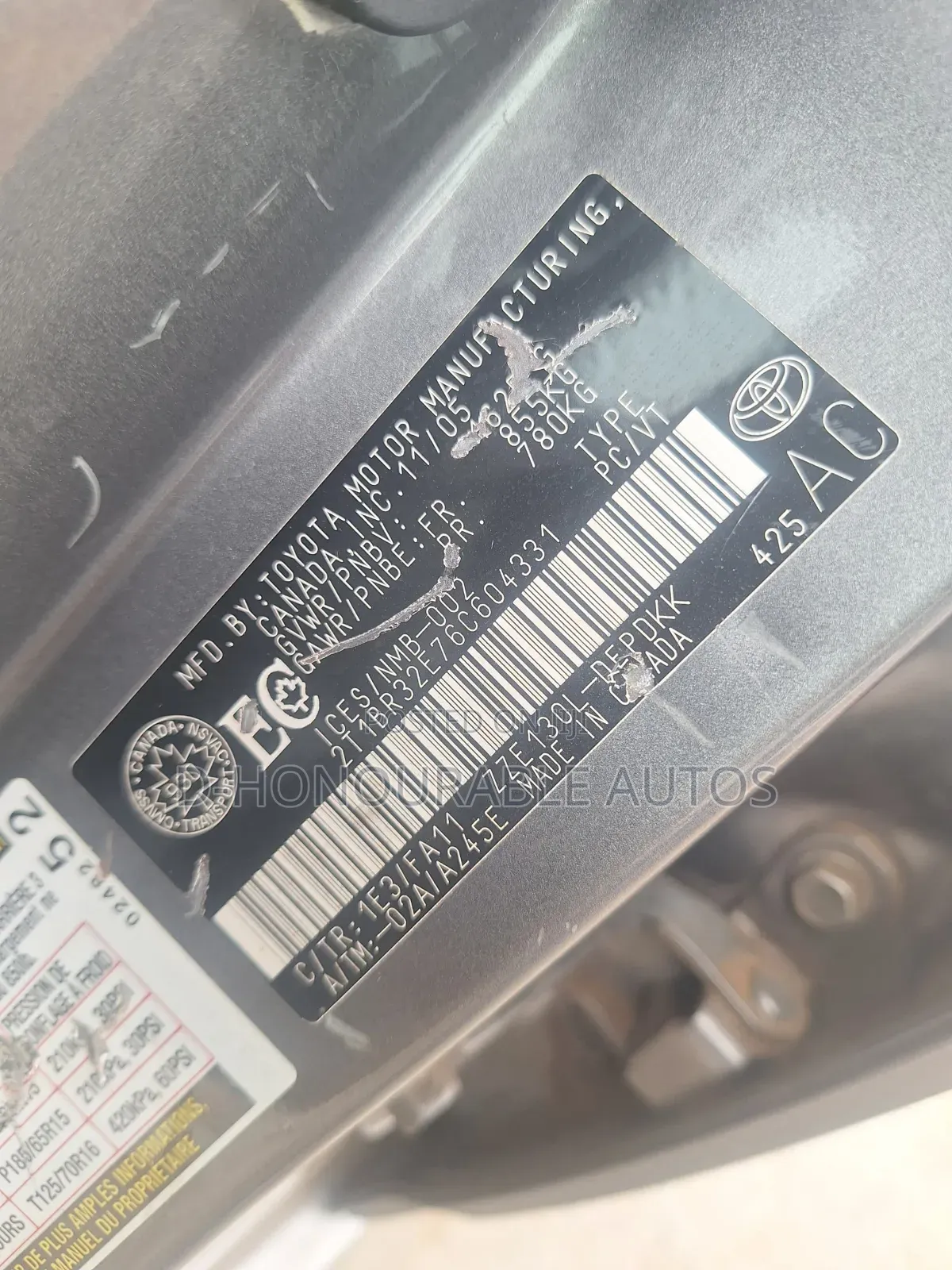Toyota Corolla LE 2006 Gray