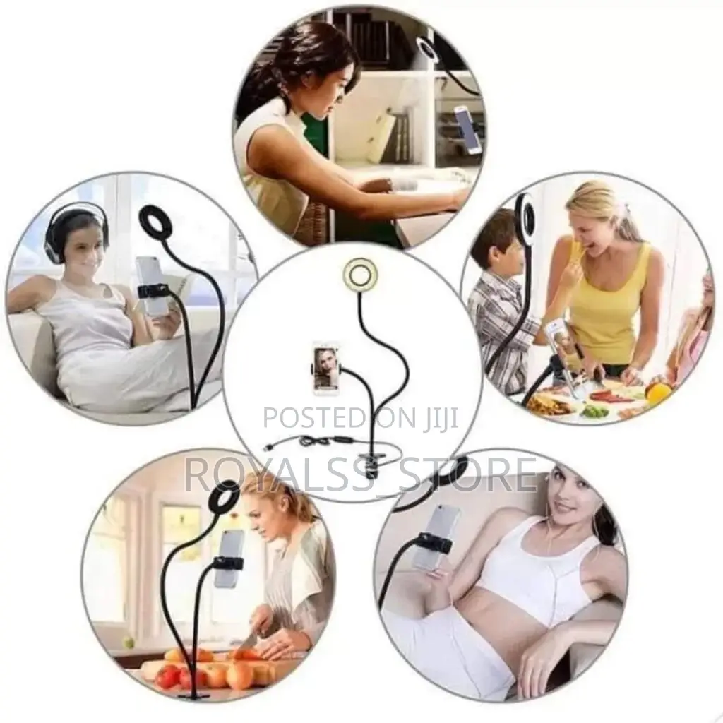 Selfie Ring Light With Cell Phone Holder for Live Stream Makeup