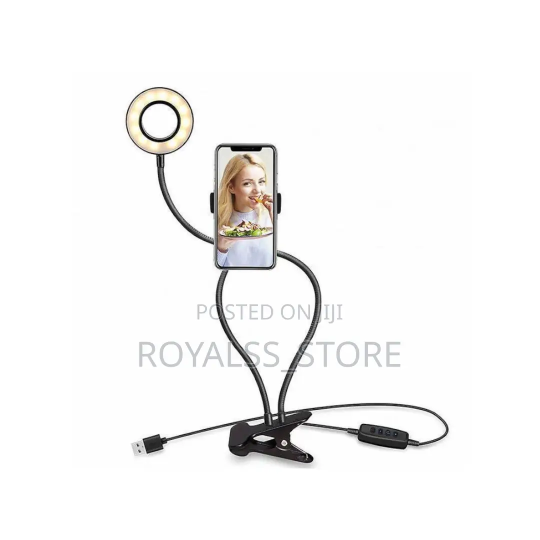 Selfie Ring Light With Cell Phone Holder for Live Stream Makeup