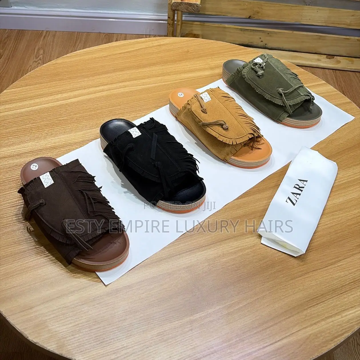 New Zara Visvim Men Christo Folk Slide
