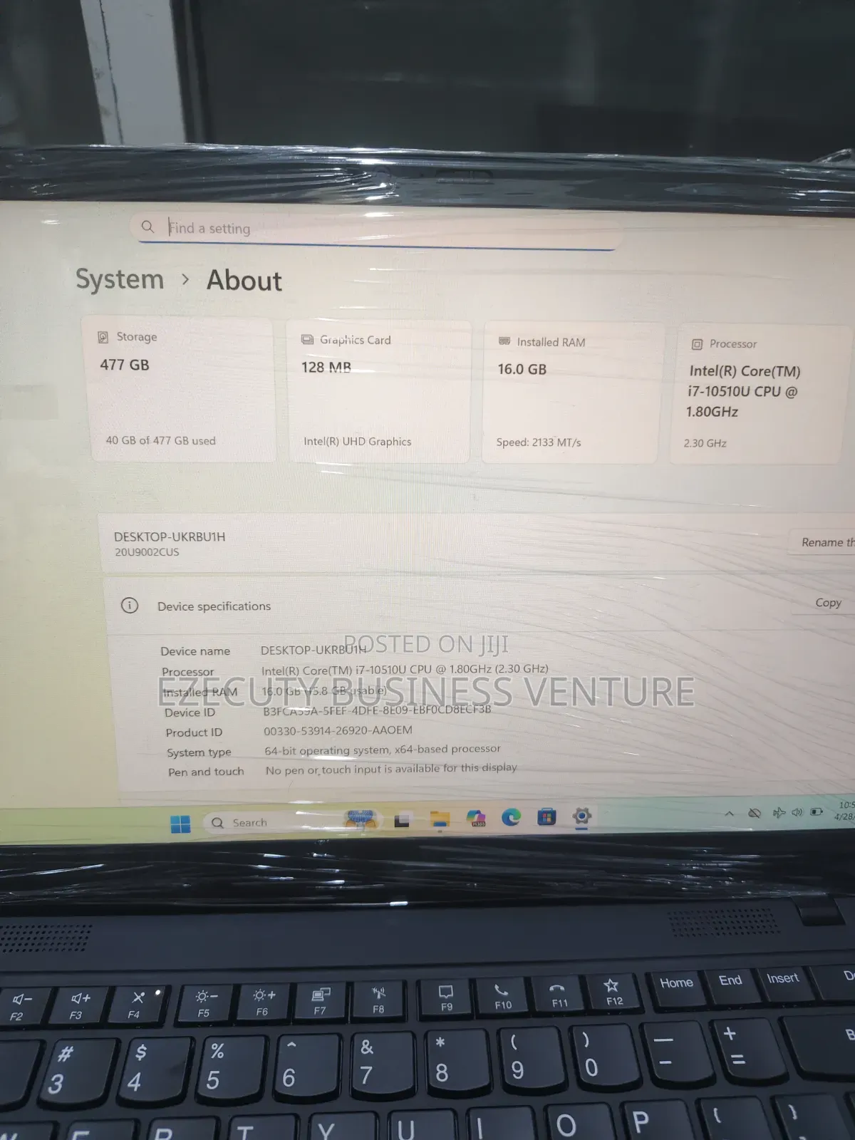 Laptop Lenovo ThinkPad X1 Carbon 16GB Intel Core i7 SSD 512GB