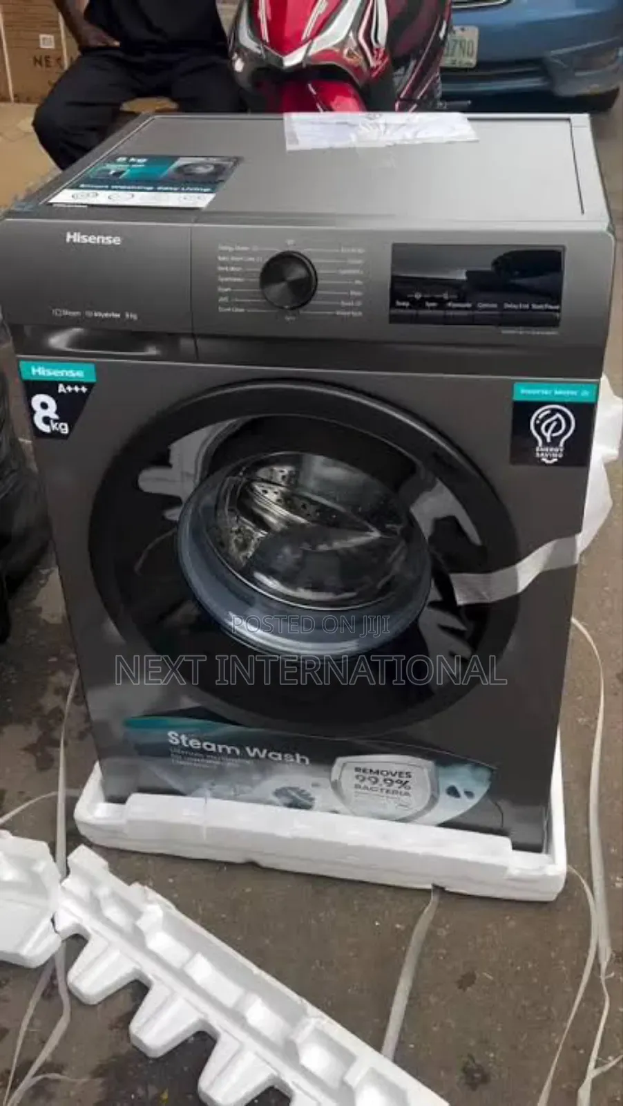 Hisense Washing Machine 8kg Wash and Spin Inverter (8014)