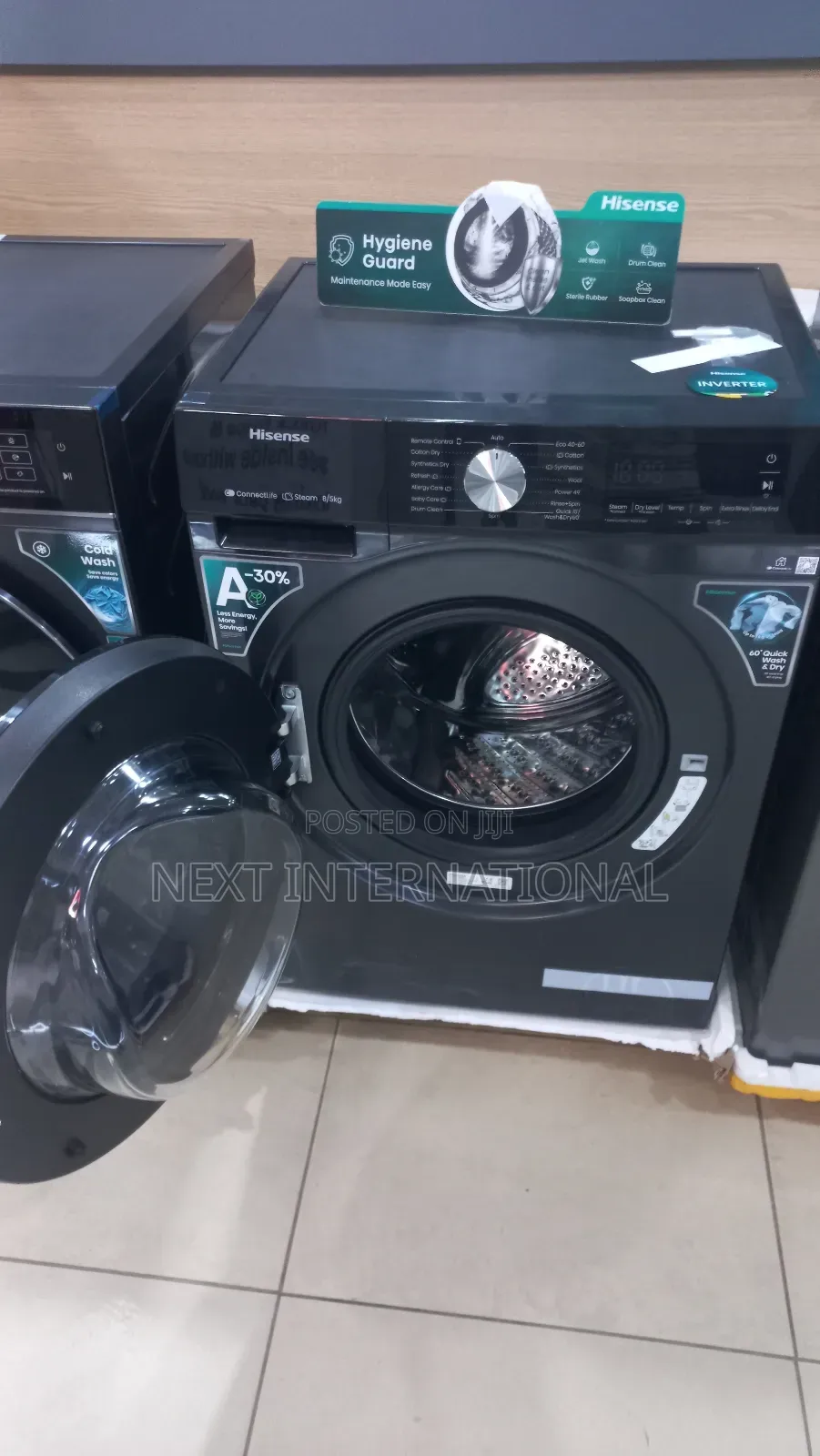 Hisense Washing Machine 8kg Wash and Dry Inverter (8043) 8/5