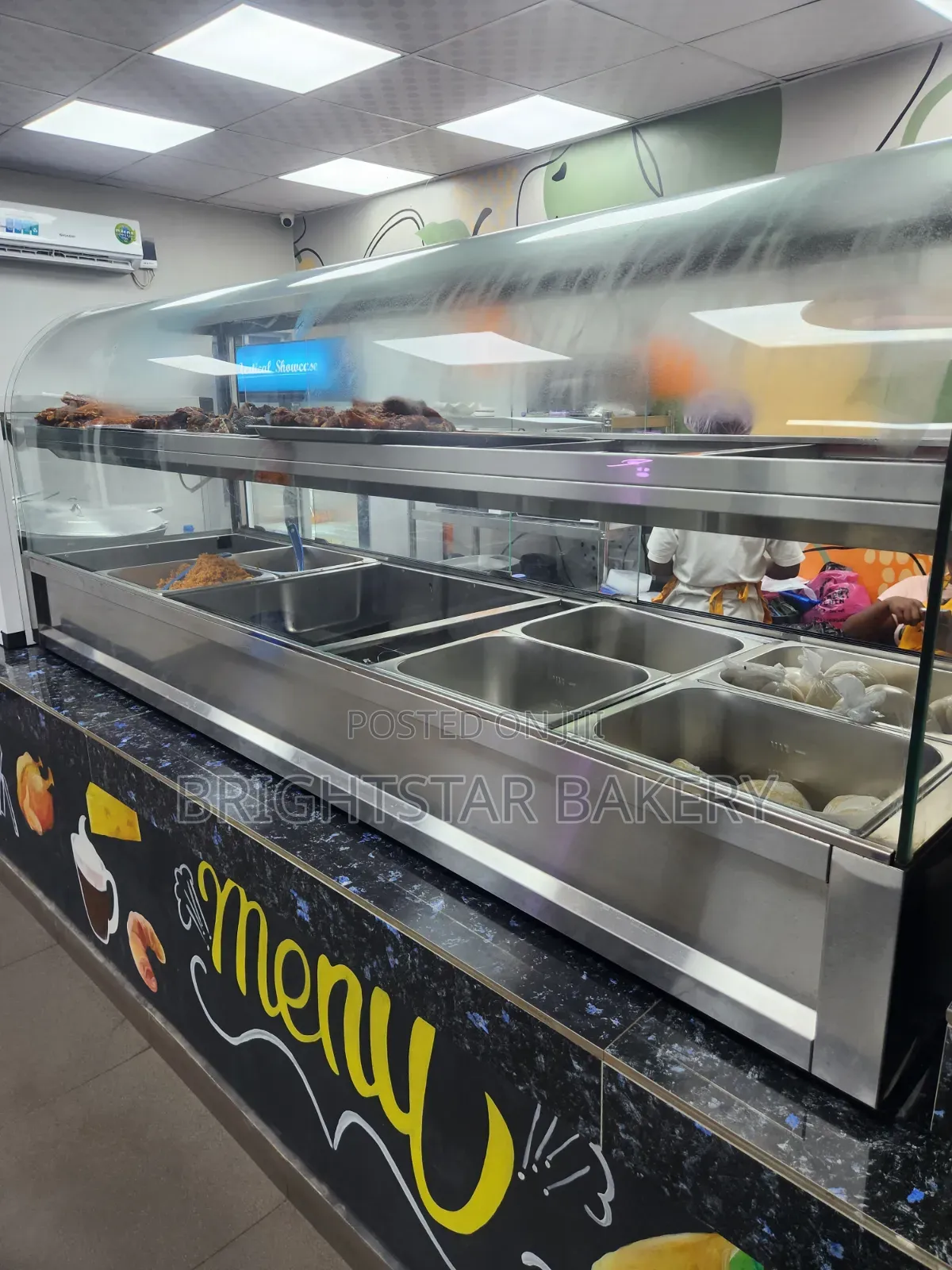 Imported Colve Glass Food Warmer 12 Plate