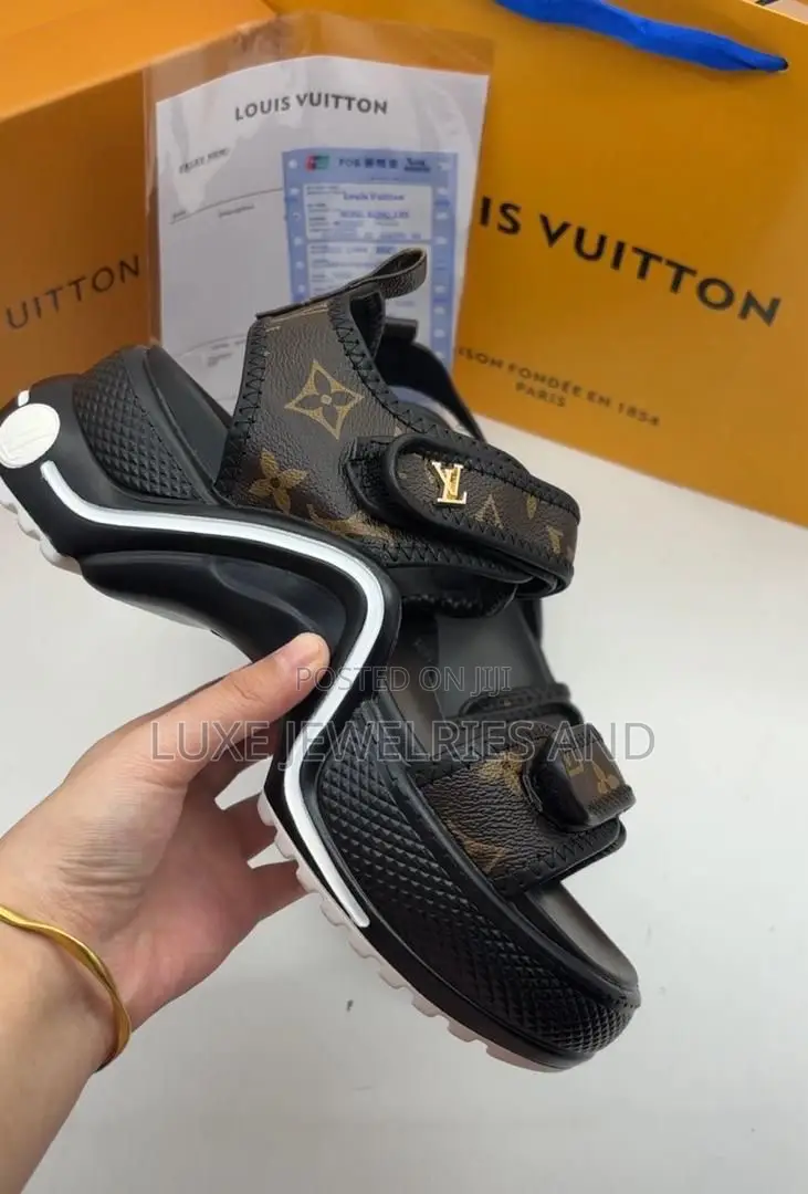Lv Monogram Stylish Sandals for Ladies