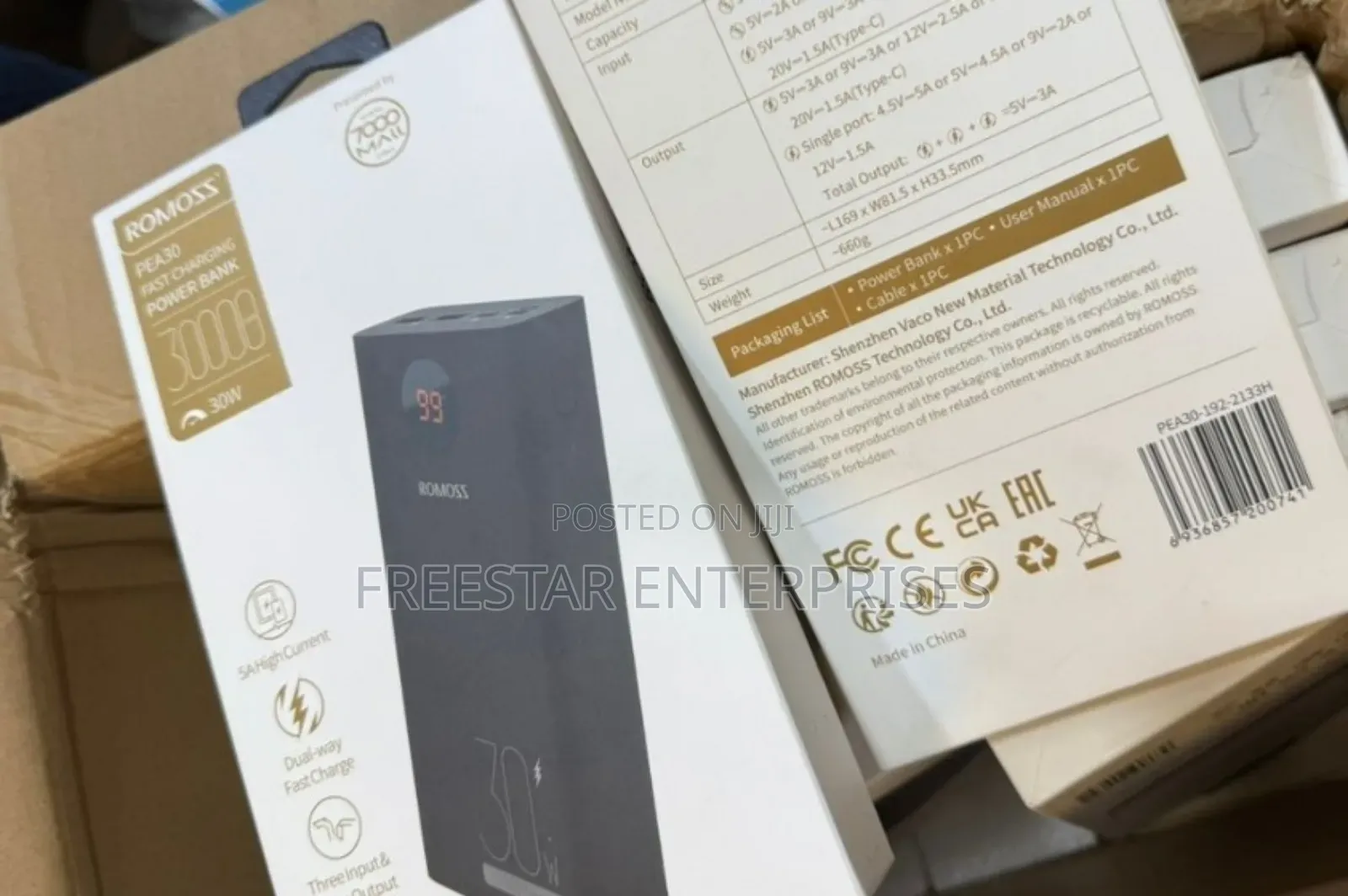 Romoss 30000mah Power Bank. Romoss Pea30 Power Bank.