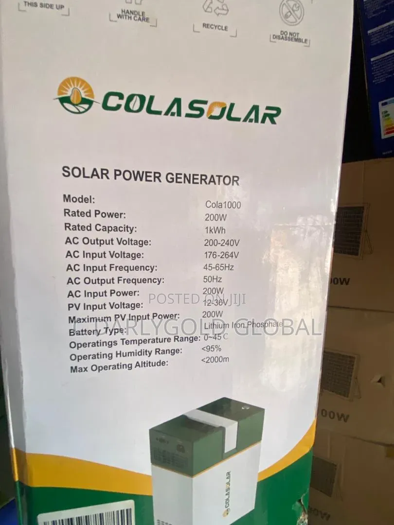 Colar 1000w Solar Generator