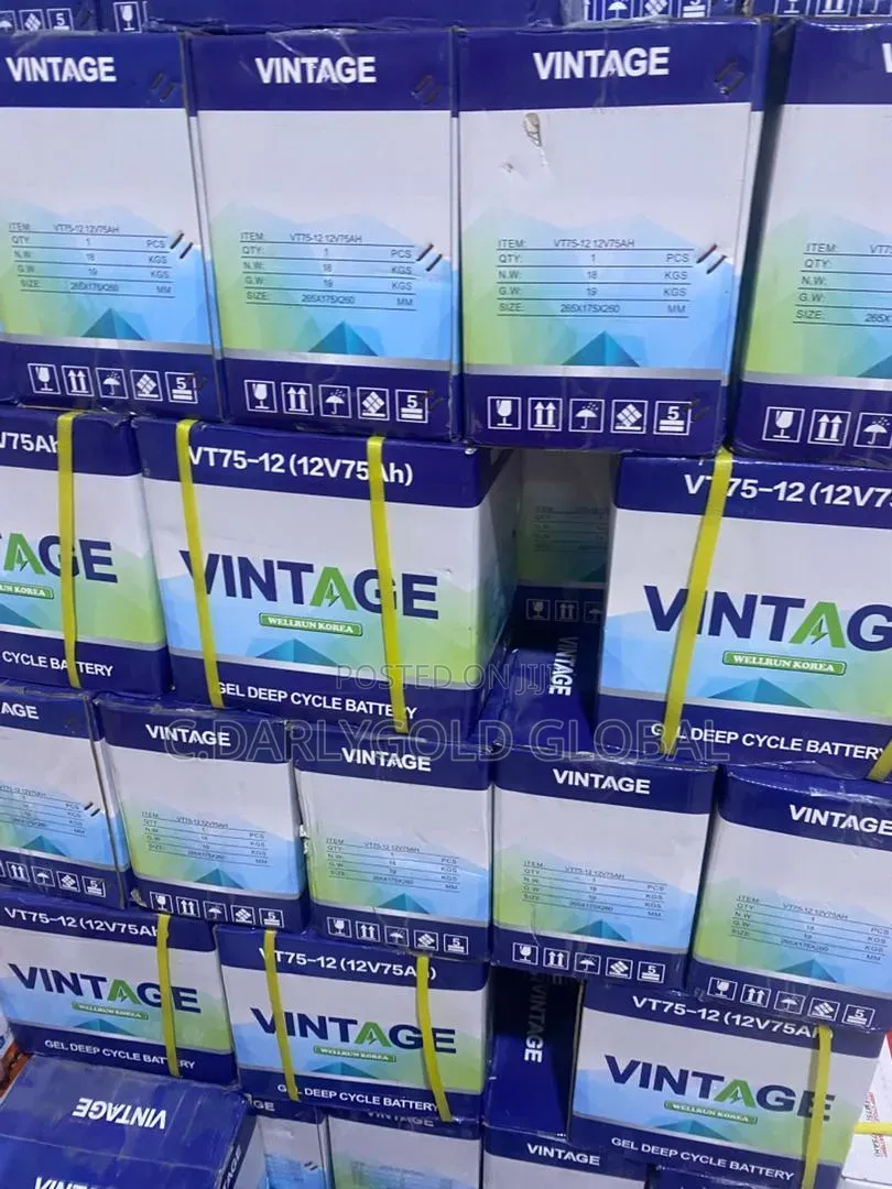 75ah Vintage Gel Solar Battery
