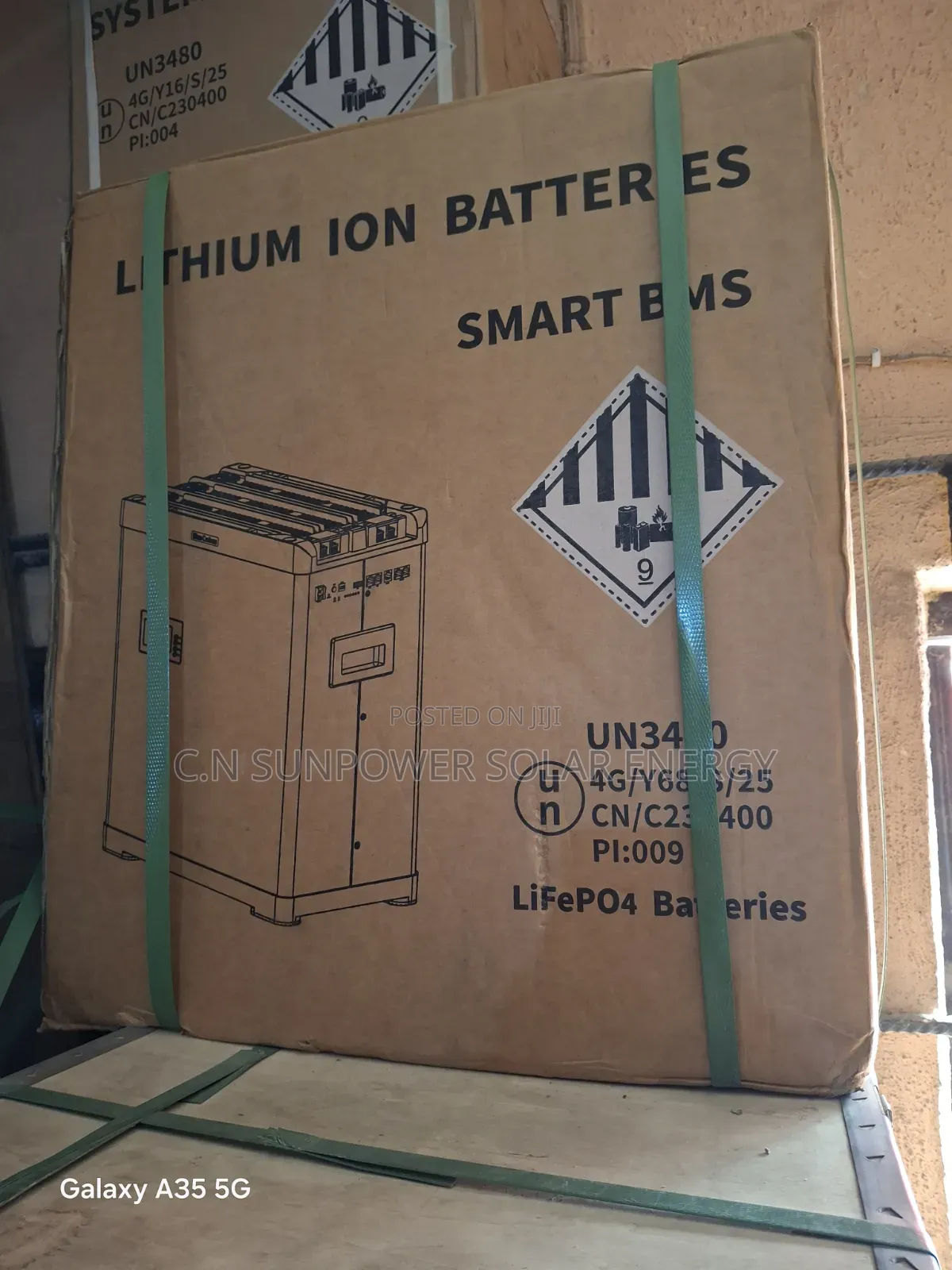 5kwh/48v Smart BMS Display Blue-Carbon Lithium-Iron Battery