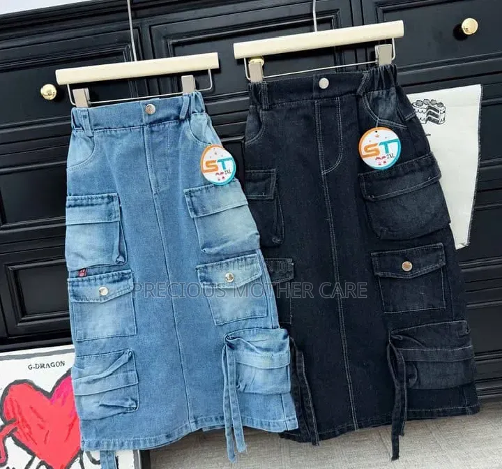 Children And And Teenagers Cargo Jean Skirt