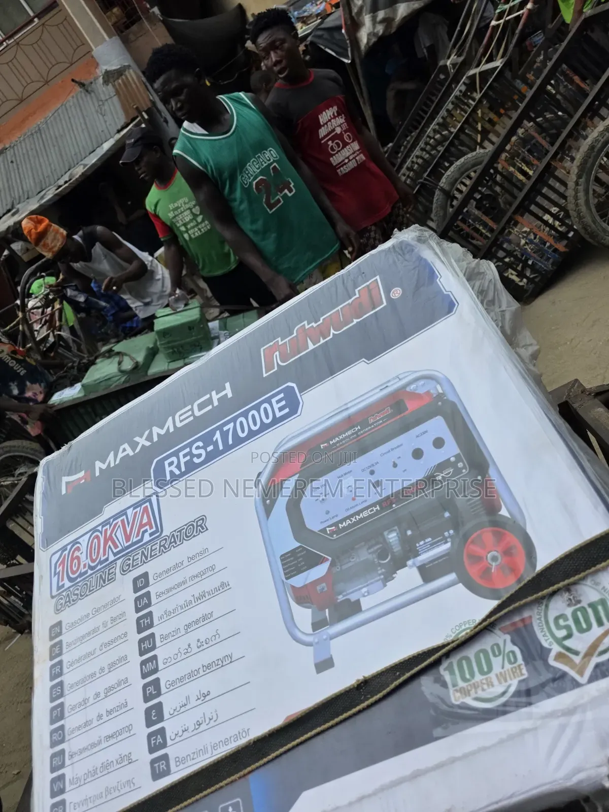 Heavy-Duty 15kva Maxmech Petrol Generator 100% Copper Coil