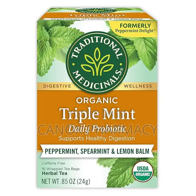 Traditional Medicinals Triple Mint Daily Probiotic Tea
