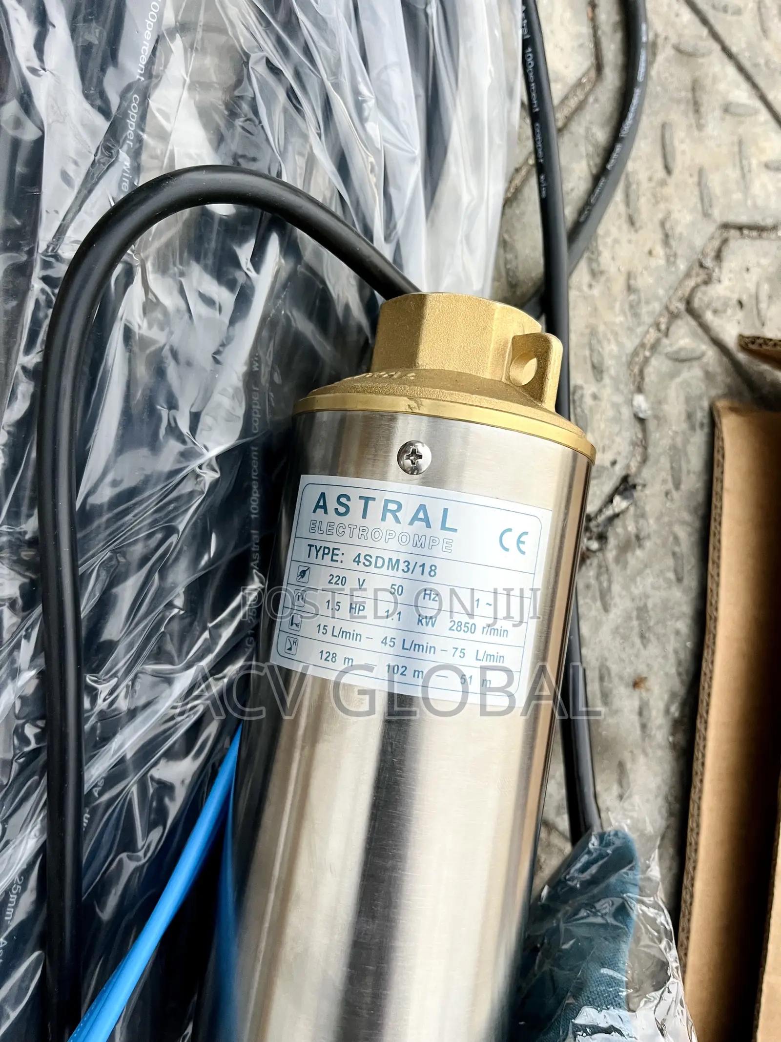 1.5hp Astral Submersible Pump