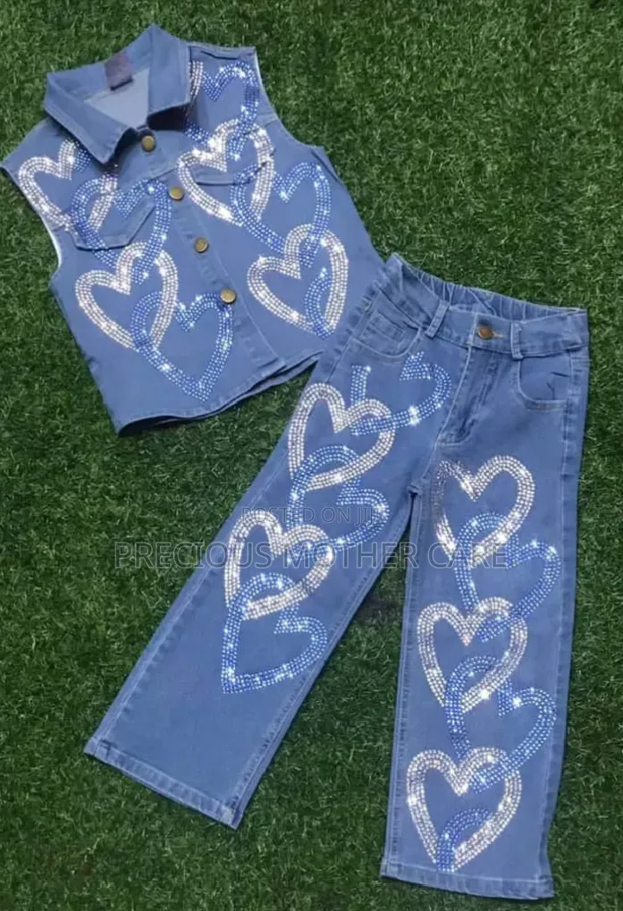 Children Teenagers Children Wear Jeans Set