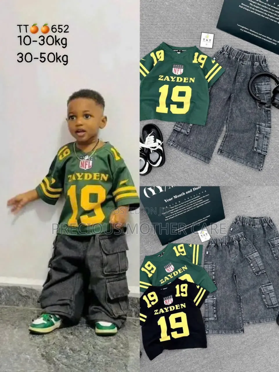 Quality Children Teenegers Top and Cargo Jean