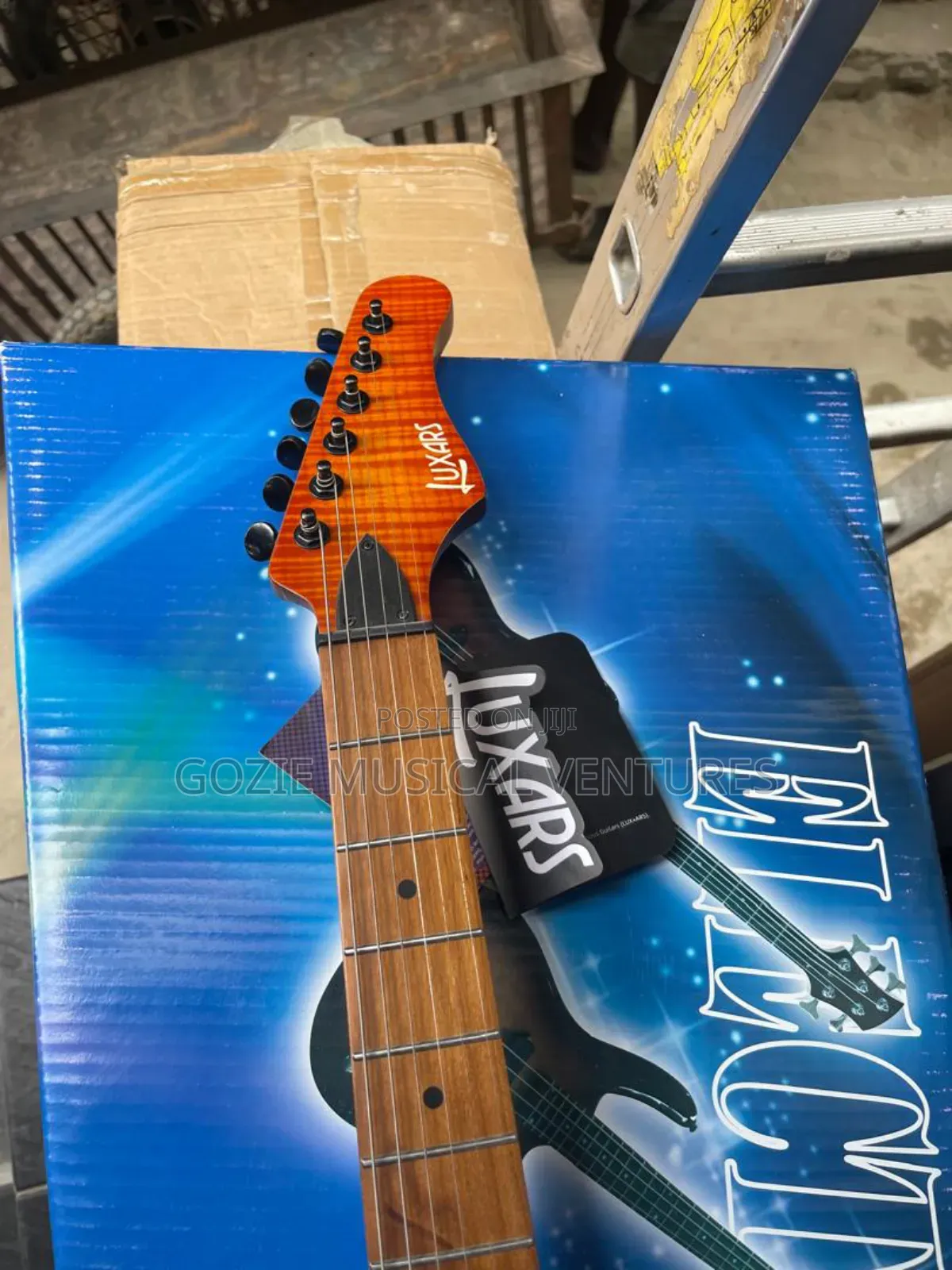 Luxars Sg37-Fm Electric Lead Guitar Red With Amazing Sound