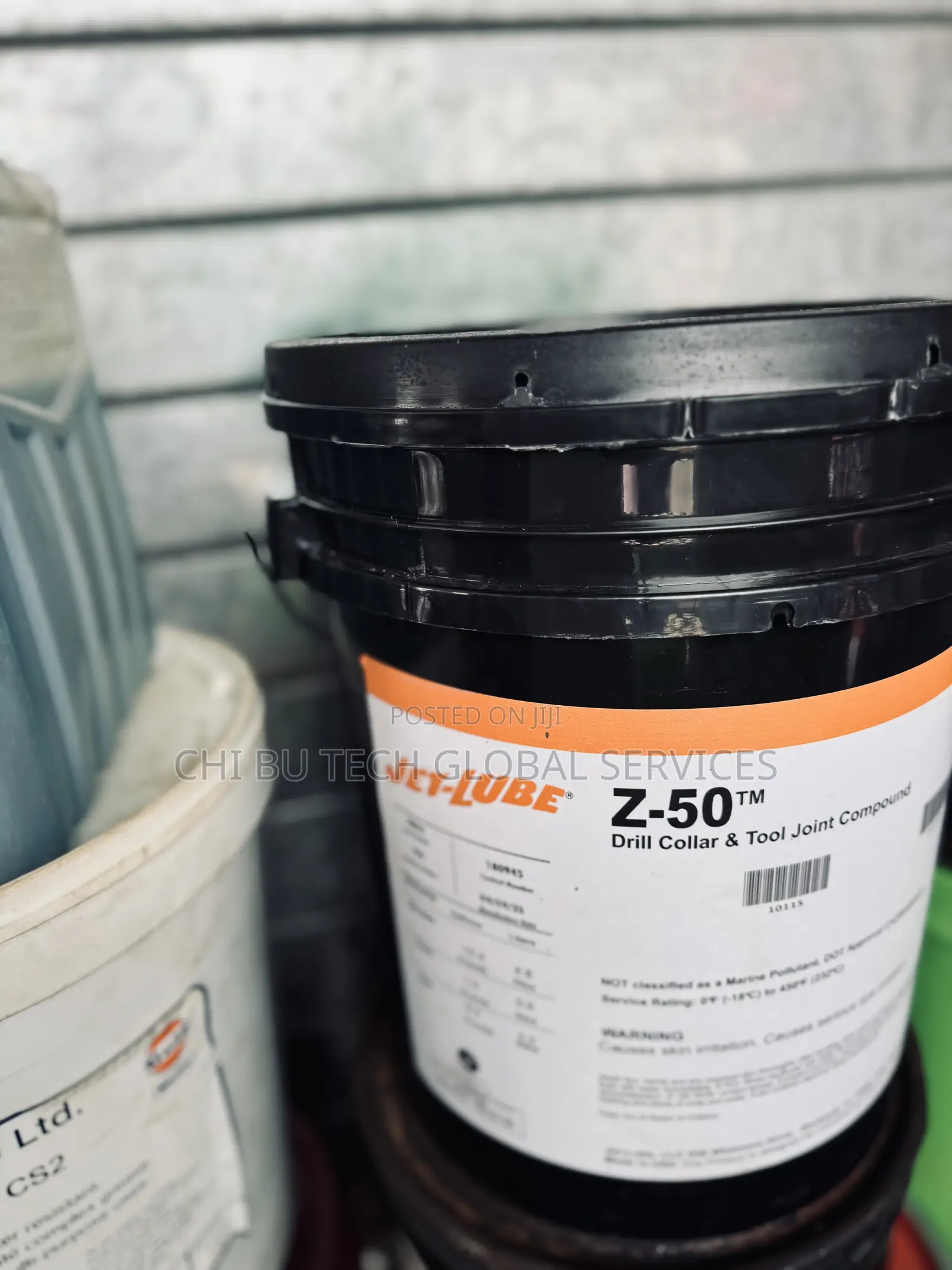 A Jet-Lube Z-50 Drill Collar and Tool Joint Compound in a Black Pai