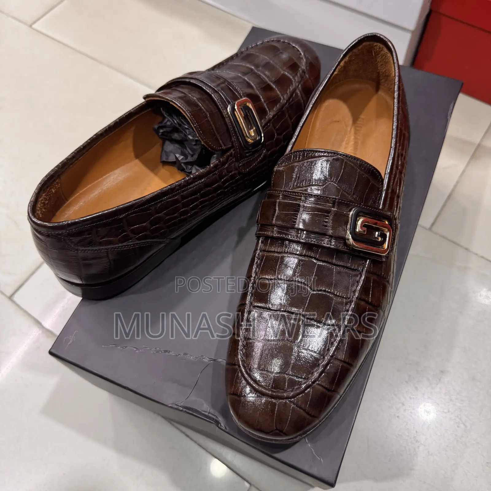 Original Italian Giovani Conti Brown Shoe 40-46