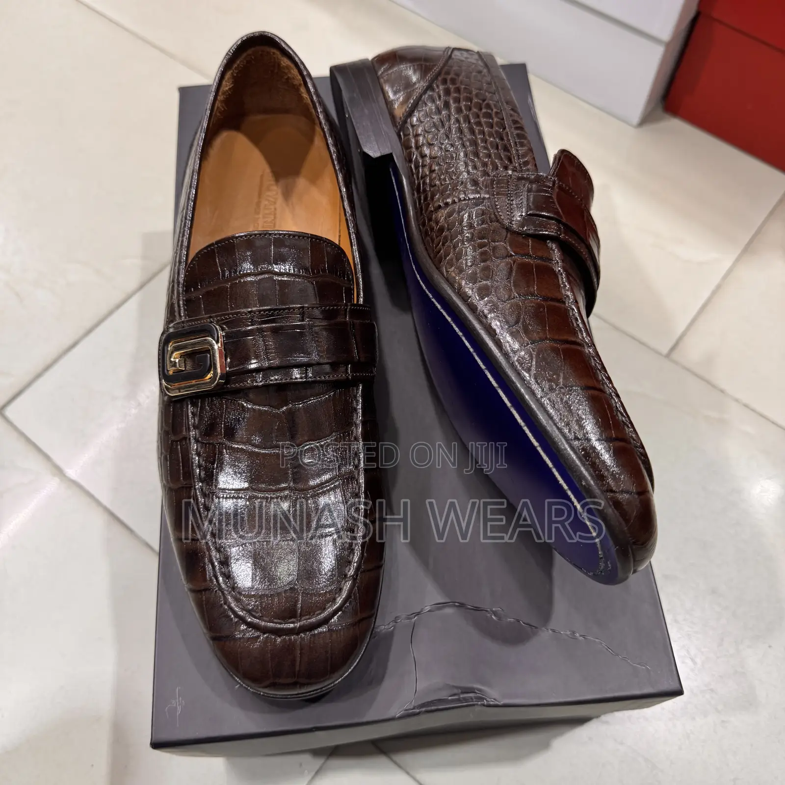 Original Italian Giovani Conti Brown Shoe 40-46