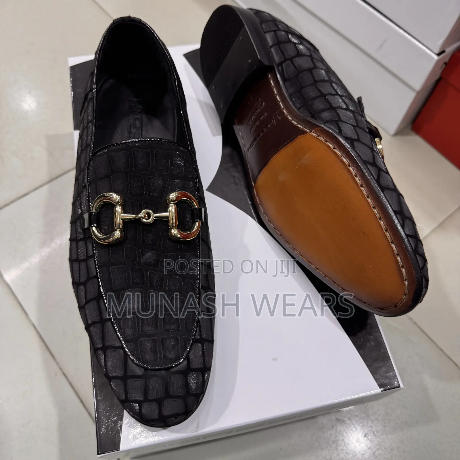 Italian Black Velvet Moreschi Skin Shoes 40-46