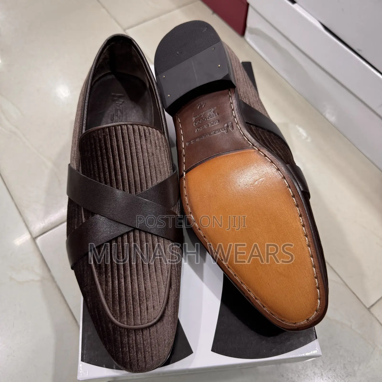 Original Italian Velvet Moreschi Shoes 40-47