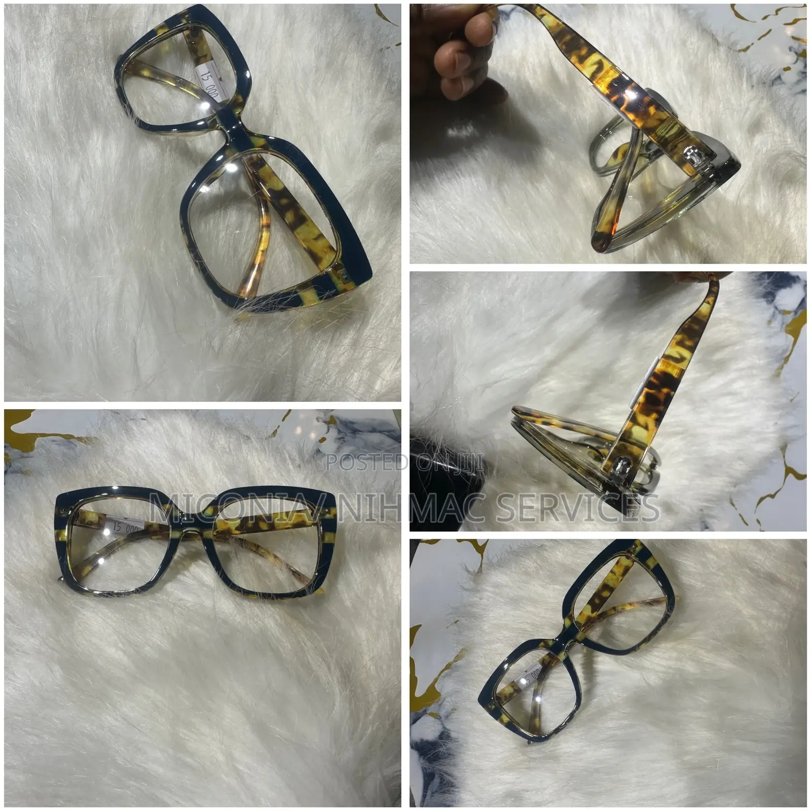 1 Pair Stylish Geometric Glasses for Women