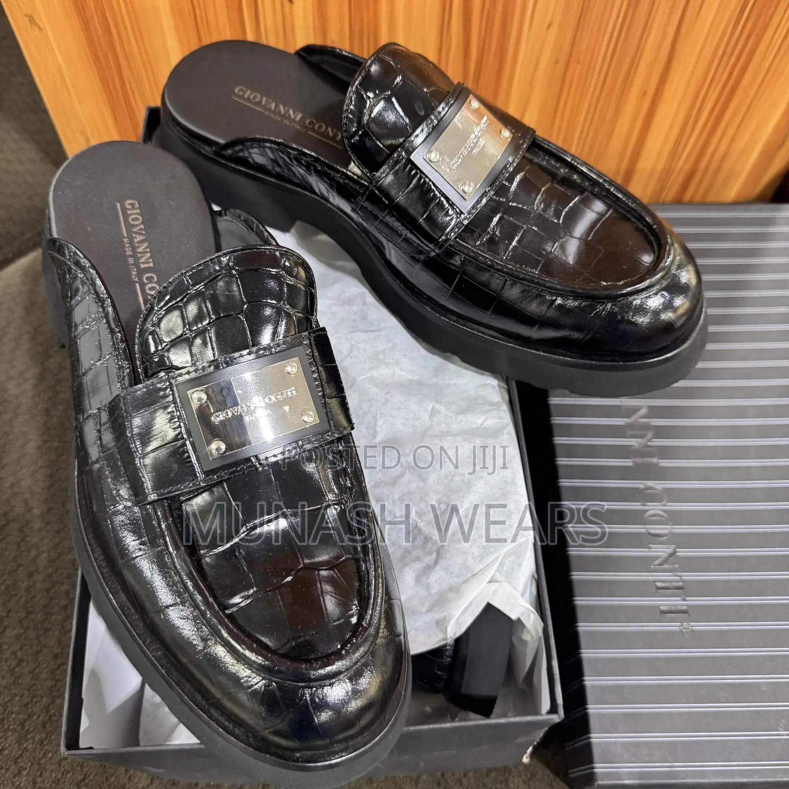 Italian Giovani Conti Leather Mule 40-46
