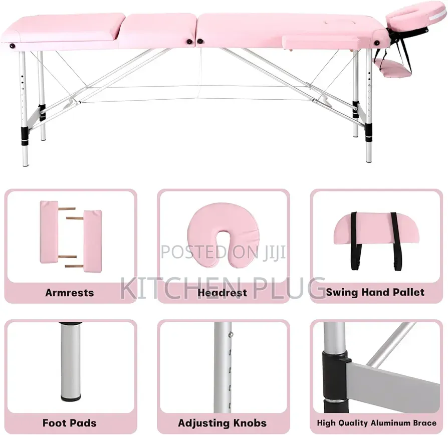Portable Massage Table 『 Pink 』