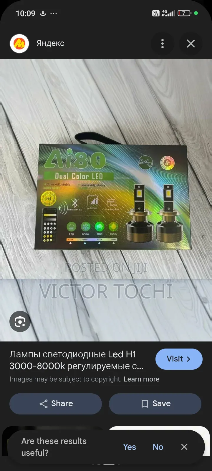 Ai80 Dual Color App Control Led Headlights Bulb