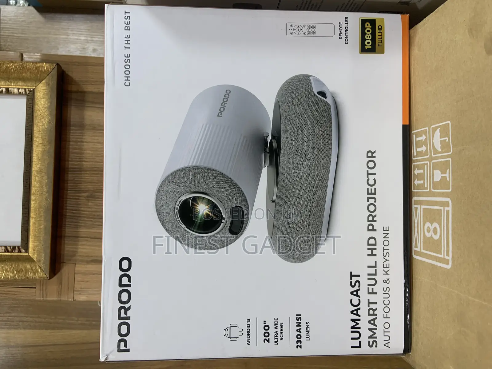 Porodo Lumacast Smart Full Hd Projector
