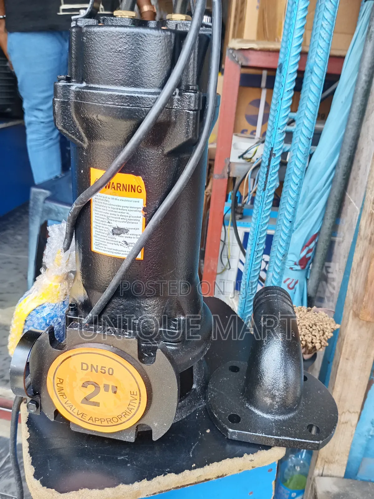 2hp Grinder Submersible Sewage Pump, Full Cast Iron Body