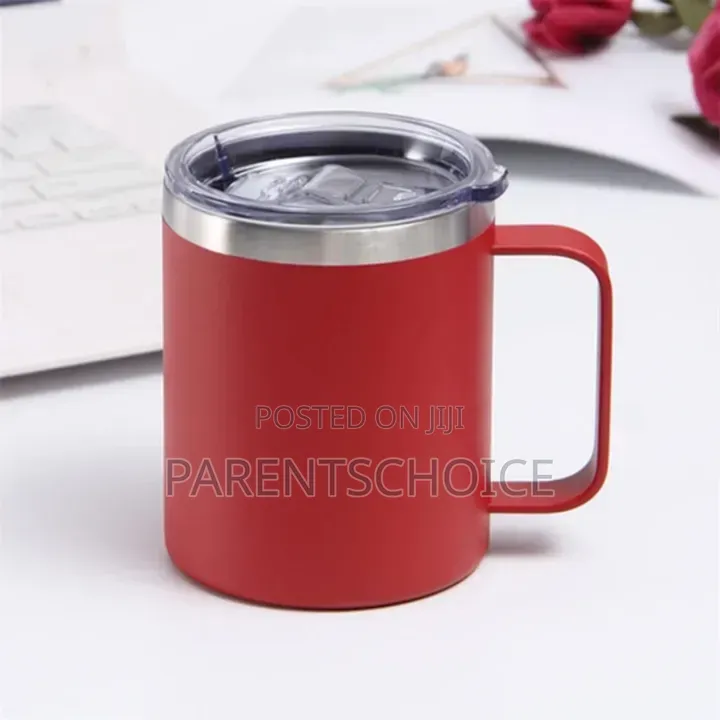 1pc Stainless Steel Double Wall Insulated Coffee Mug - 500ml