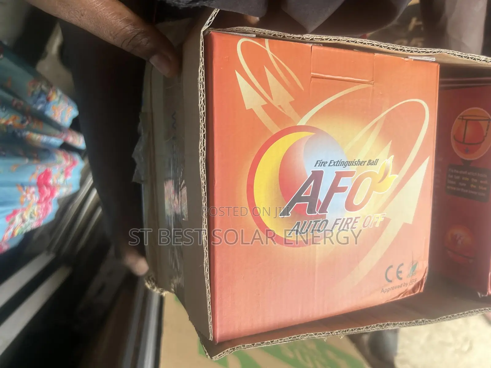 Fire Extinguisher Ball (Auto Fire Off Afo) For Solar