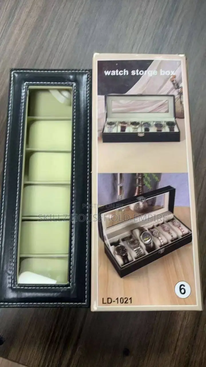 6 Slot Wristwatch Box