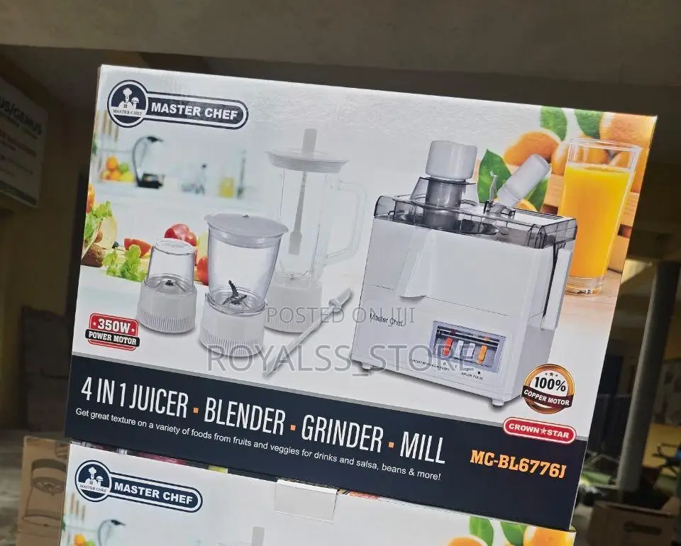 4in1 Multipurpose Juicer, Blender,Grinder-Miller) Tested and Trusted 