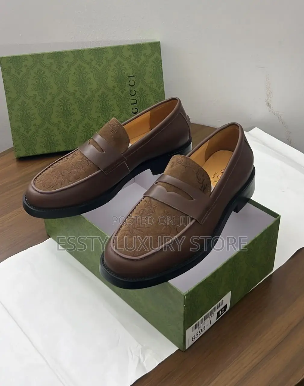 High Quality New Gucci X Duke Dexter Flower Print Leather