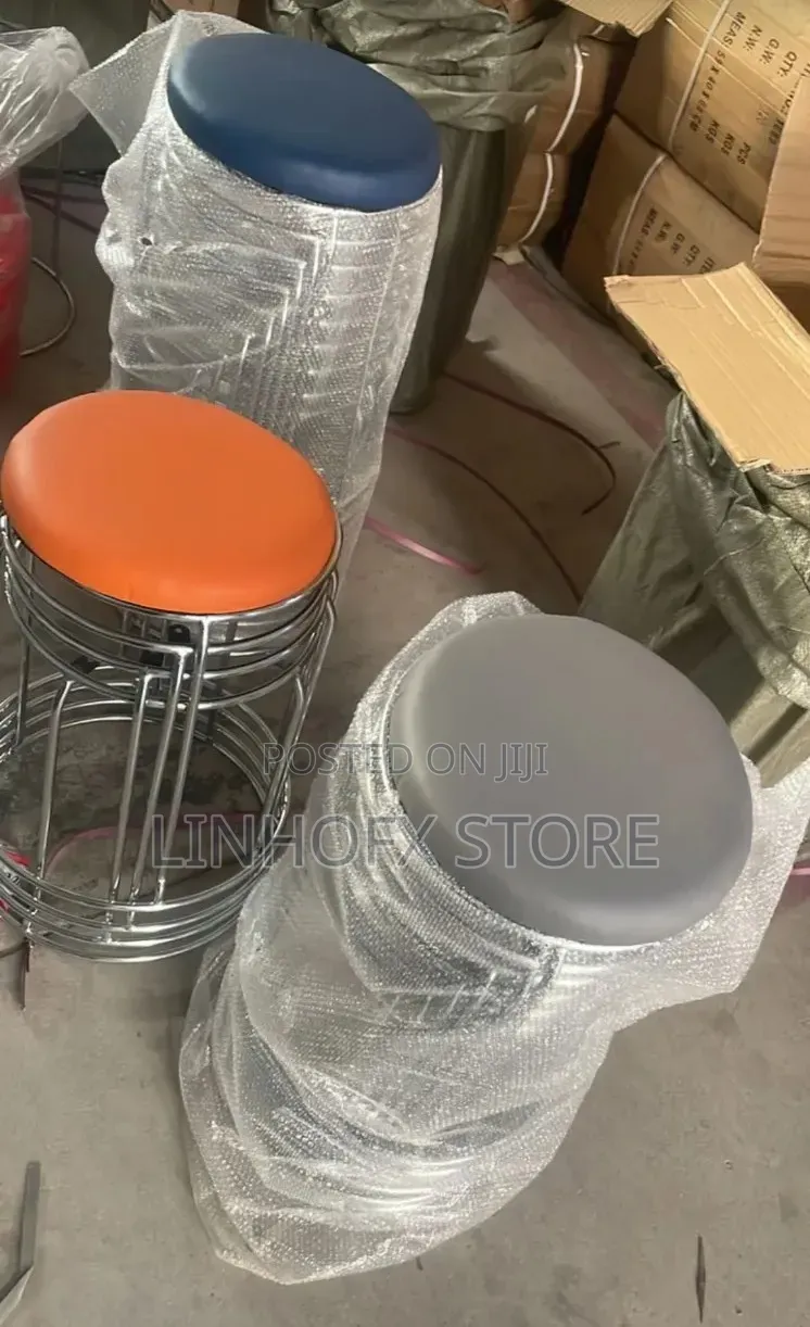 Stainless Stool With Foam Top