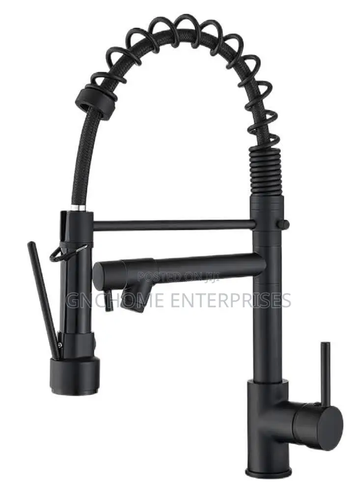 Kitchen Sink Mixer Double Tap Black