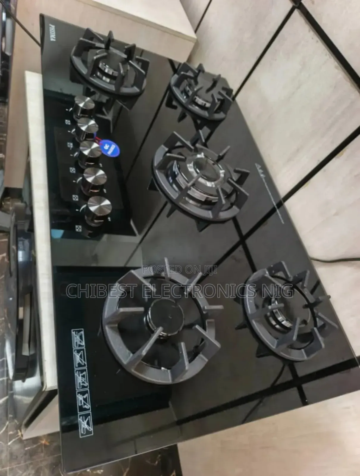 Original Phiima German Technology New Design Inbuilt 5 Burners Gas Hob