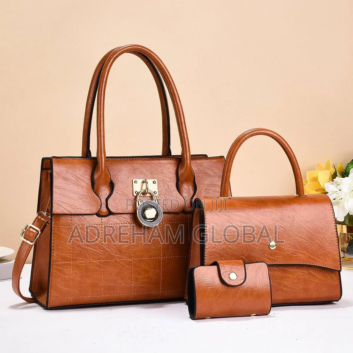 3in1 Hoppy Classy Quality Leather Bag