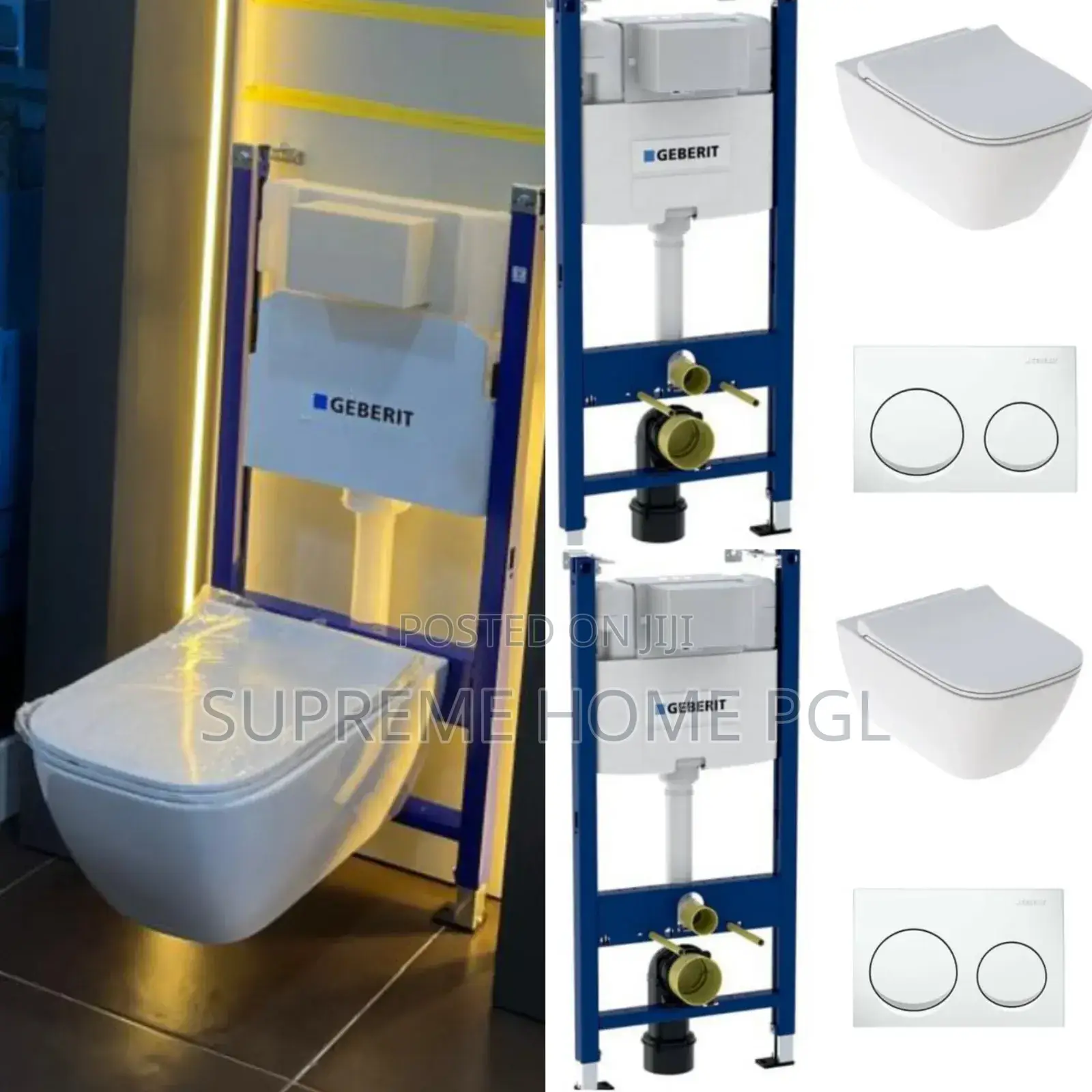 Geberit Smyle Rimfree Combo Offer With Alpha Duofix Frame