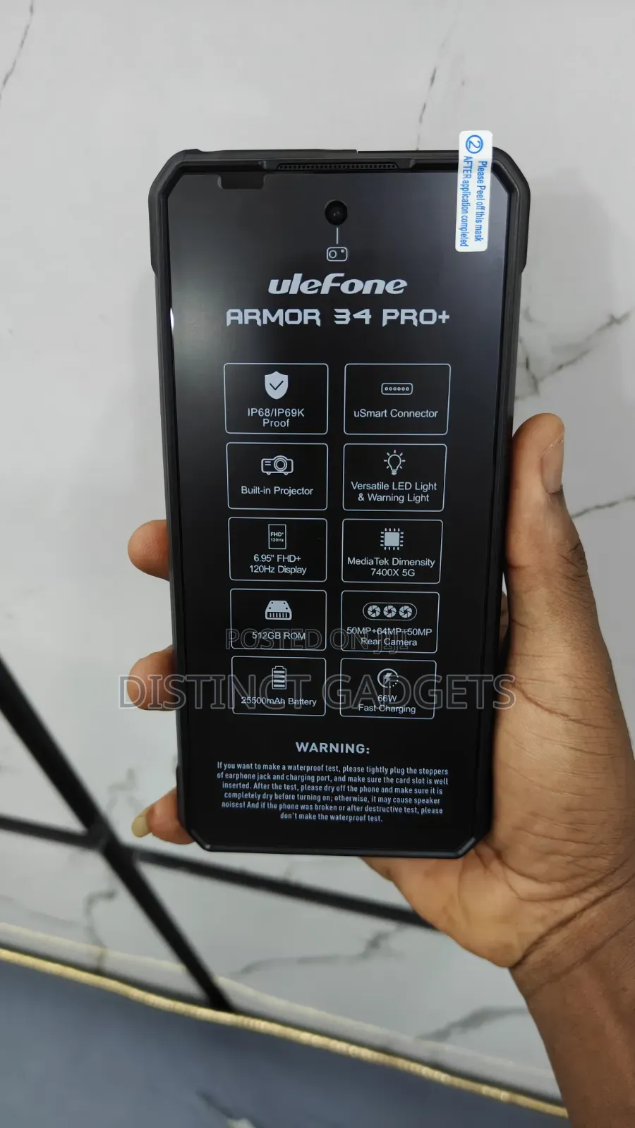 New Ulefone Armor 34 Pro+ 5G 512 GB Black