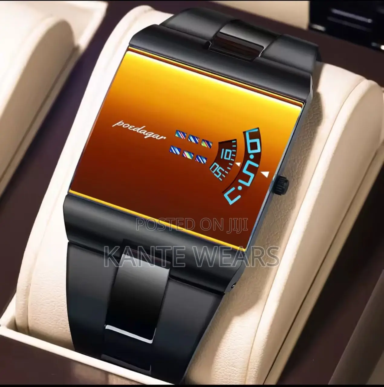Poedagar Rectangle Men Watch
