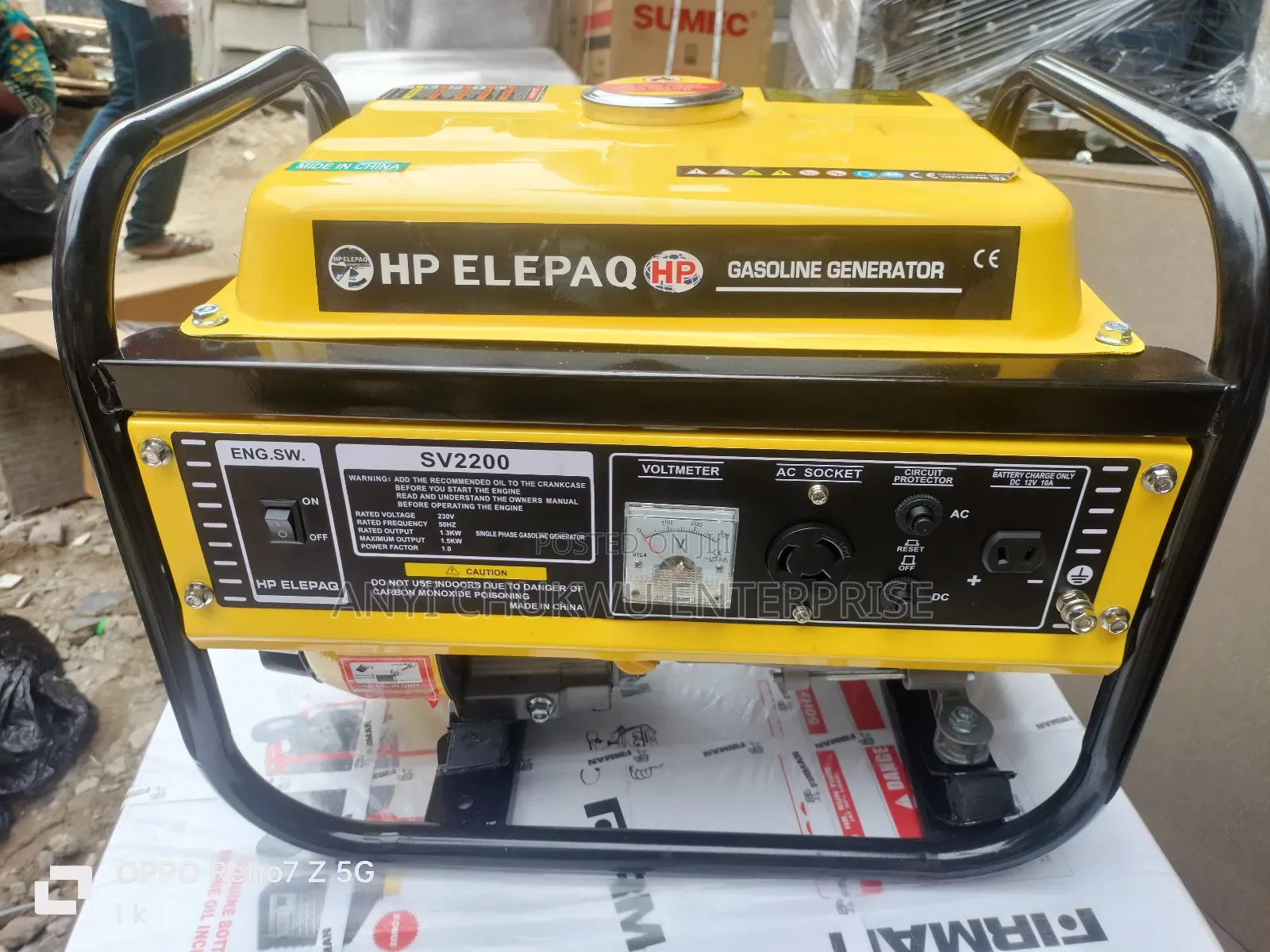 Hp Elepaq Generator Sv2200 1.8kva