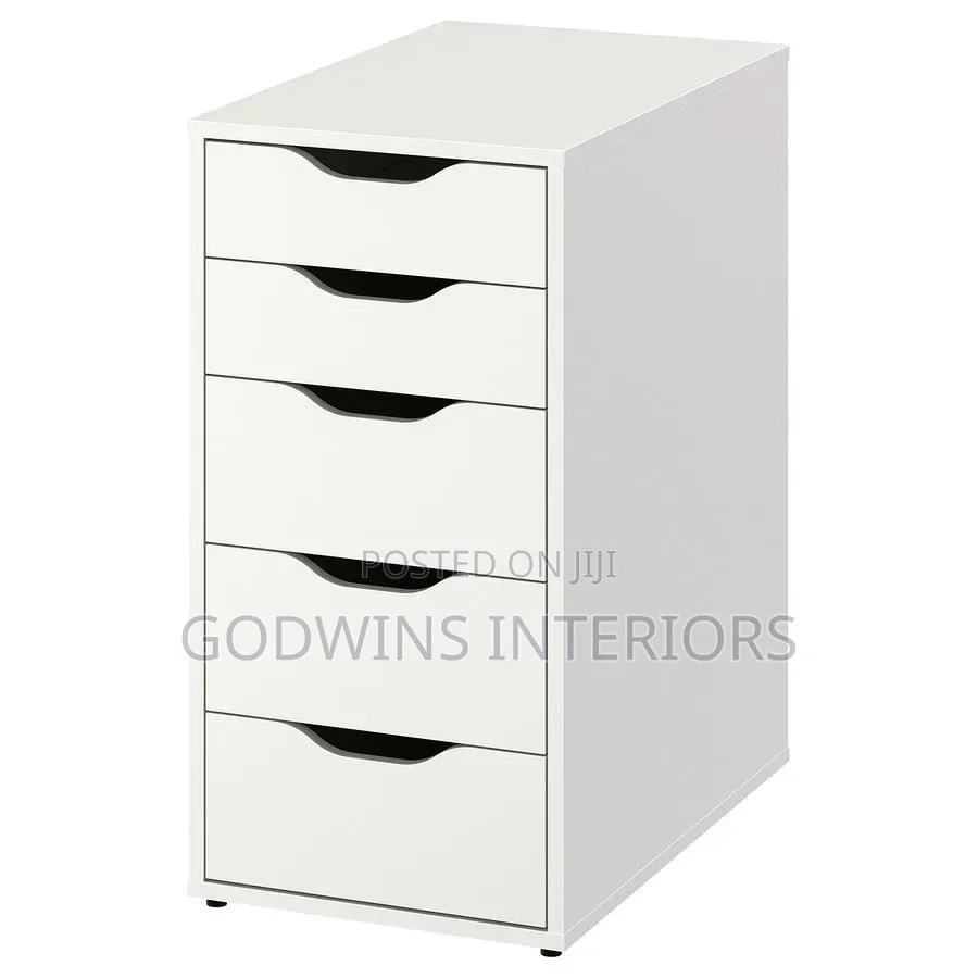 Clean 5-Drawer Storage Cabinet – Modern Space-Saving