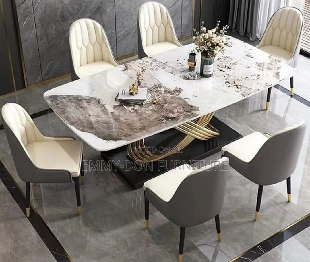 High Quality Marble Dining Sets by 6