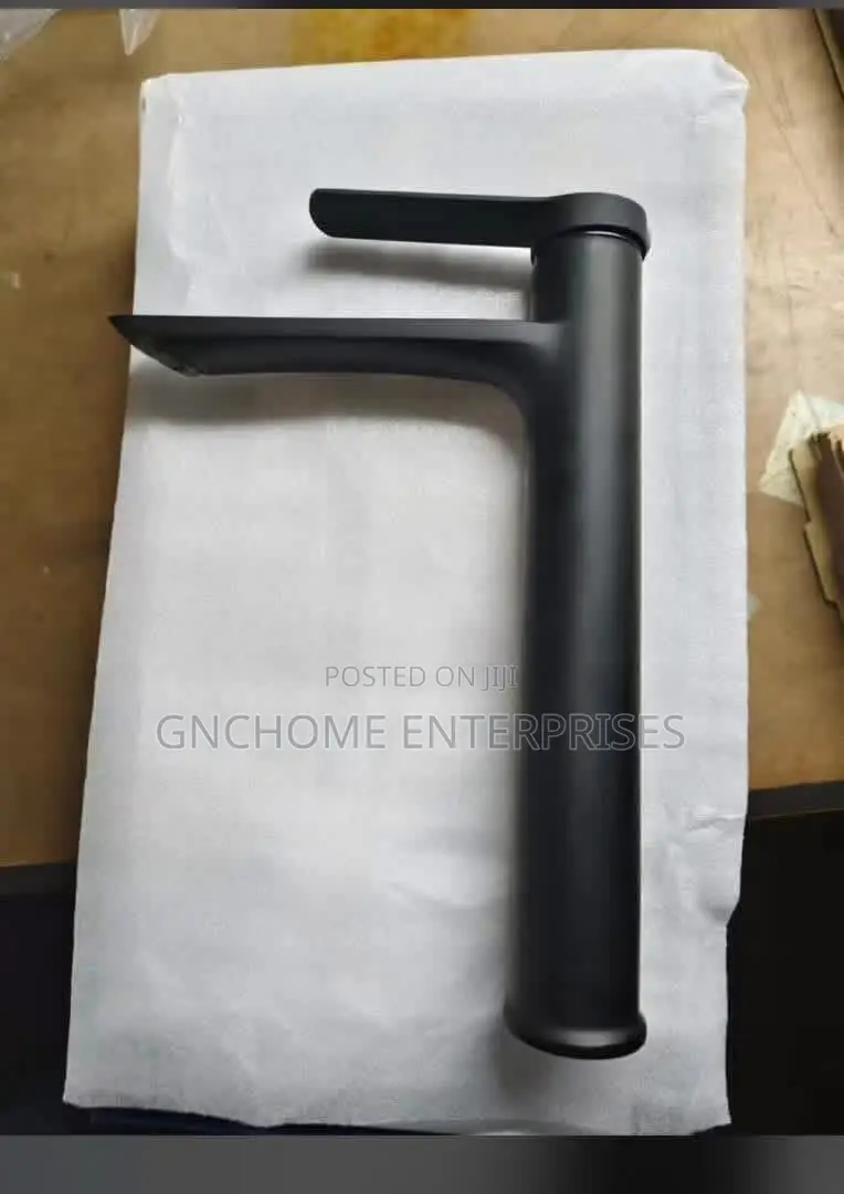 Long Mixer Tap Black