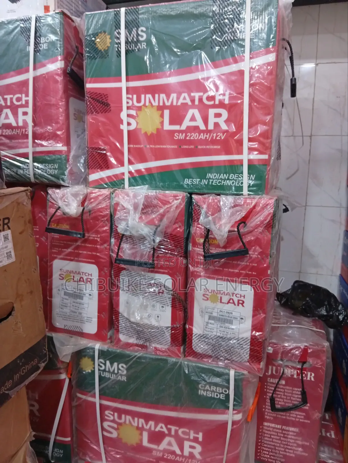 SMS Solar Tubular Battery 220a