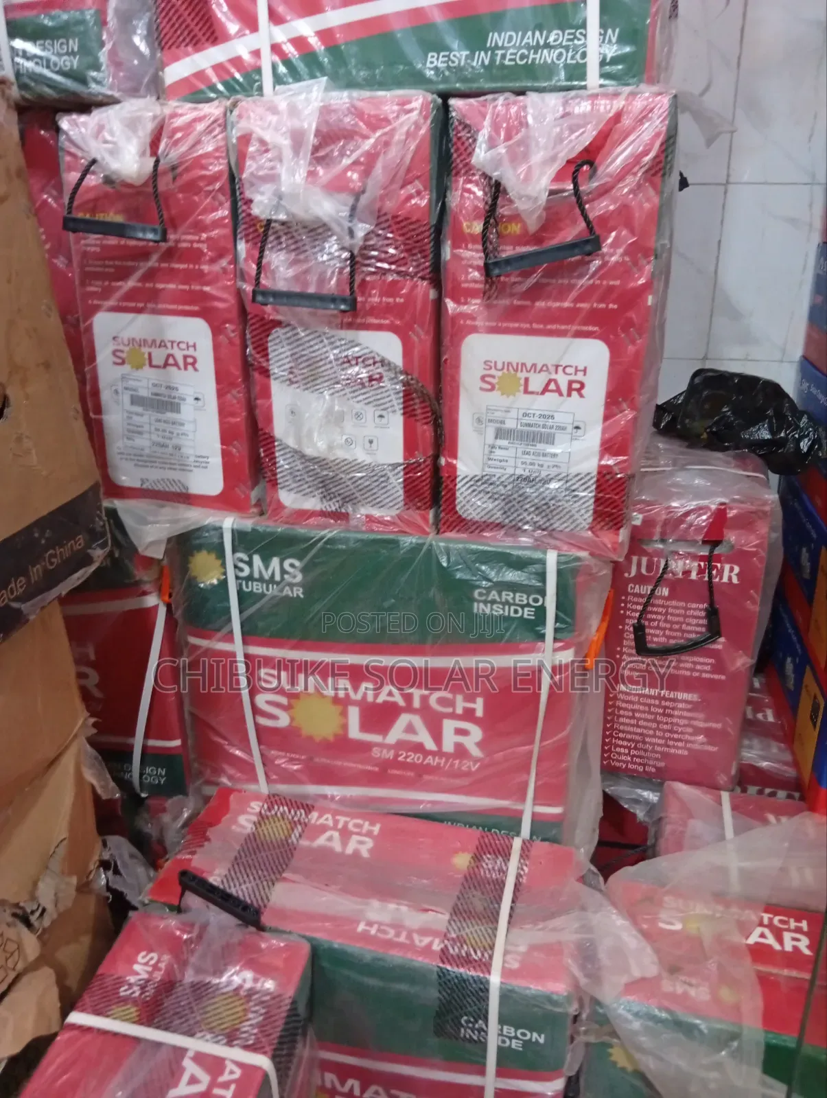 SMS Solar Tubular Battery 220a